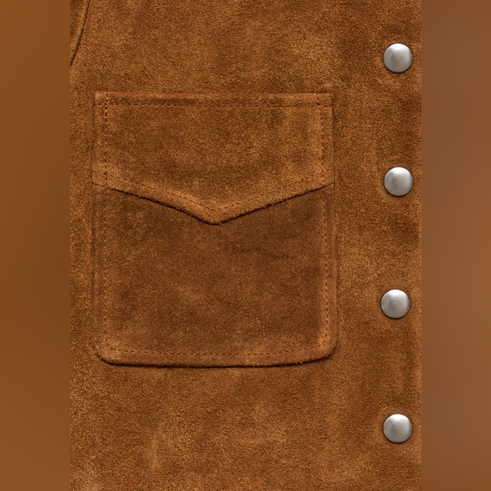 Mango | Buttoned Leather Jacket - Picture 8 of 8